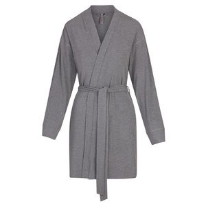 skims • soft lounge robe in heather grey